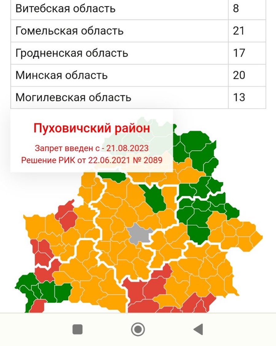 Запрет на посещение лесов